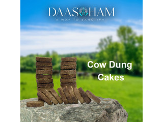 Dry Cow Dung Cake