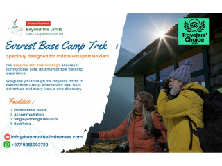 Everest Base Camp Trek for Indian Citizen & Indian Passport Holder