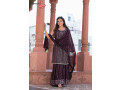 wine-short-seeveless-kurti-for-women-with-garara-and-shawl-set-from-aamayra-fashion-house-small-2