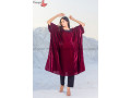 aamayra-fashion-house-maroon-velvet-kaftan-kurti-with-black-woolen-pant-for-women-small-3